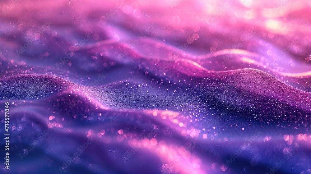 Fototapeta premium Abstract waves background, purple magenta waves particle