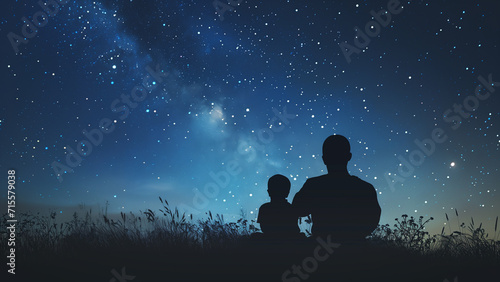 Stargazing Together  A Father and Son   s Cosmic Journey