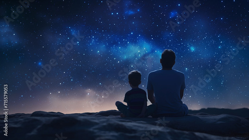 Stargazing Together  A Father and Son   s Cosmic Journey