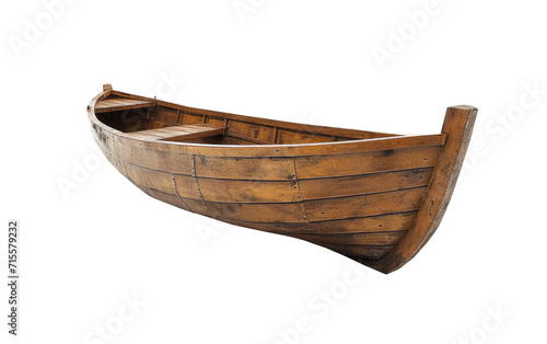 Wooden Boat on a transparent background