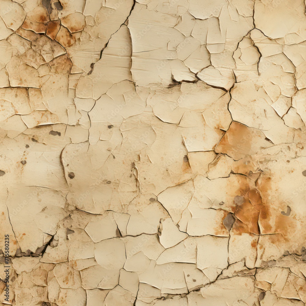 Naklejka premium Seamless abstract cracked texture concrete pattern background