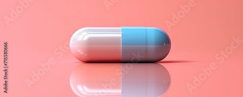 Capsules symbolizing medicine and pill essentials in health and pharmacy painkiller and medication merging with antibiotic essence drugs and vitamins united for prescription in pharmaceutical backdrop