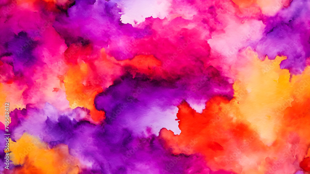 Abstract colorful watercolor background. Texture paper. Can be used as a desktop wallpaper.