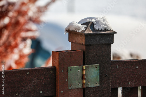 The poetry of nature. Winter in December.