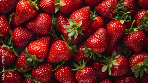 Close-Up of Fresh Strawberries on a Plate for a Summery Treat