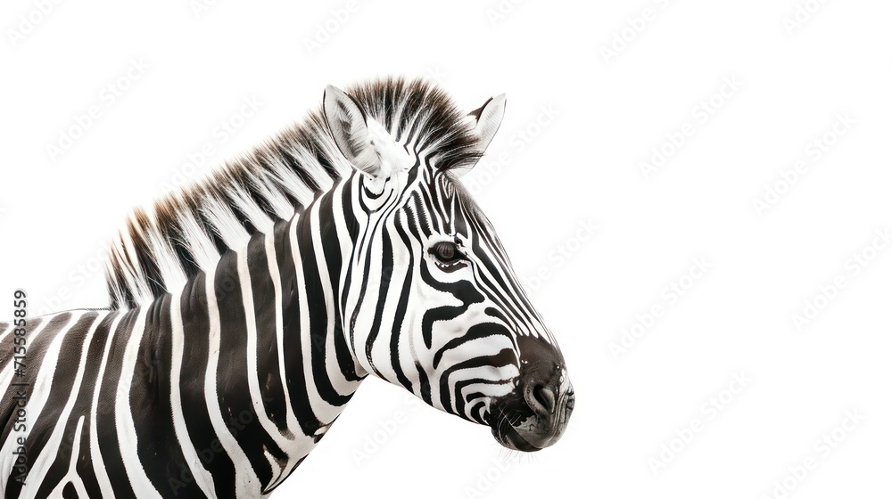 zebra isolated on a white background zebra isolated on a white background