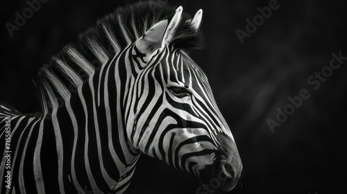 zebra head close-up photo