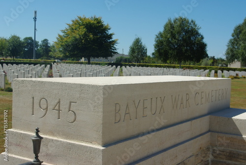 The commonwealth war cementry at Bayeux  august 2022, France photo