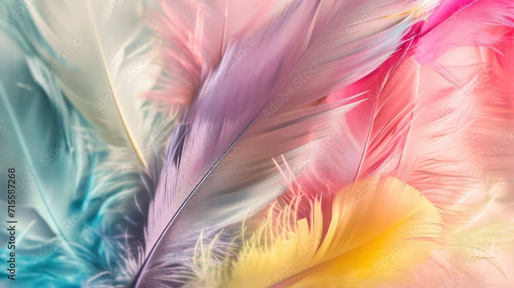 Obraz premium feathers background