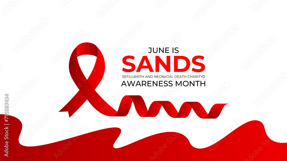 SANDS (stillbirth and neonatal death charity) awareness month is observed every year in june. June is SANDS awareness month. Vector template for banner, cover, greeting card, poster with background. SANDS (stillbirth and neonatal death charity) awareness month is observed every year in june. June is SANDS awareness month. Vector template for banner, cover, greeting card, poster with background.