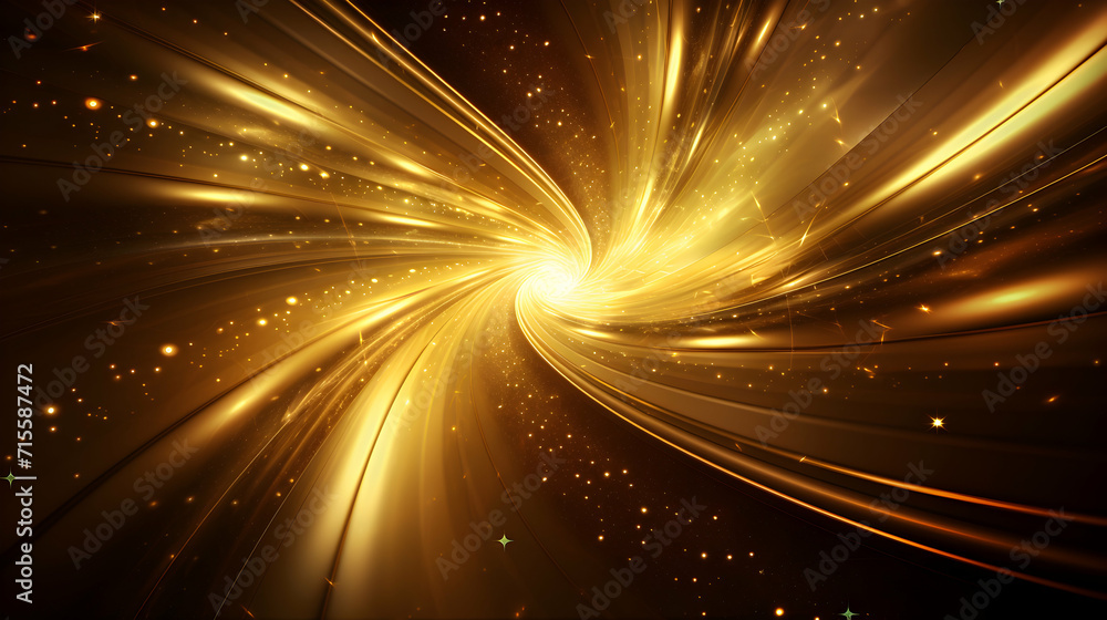 Exclusive gold floral background with copy space, greetings card ...