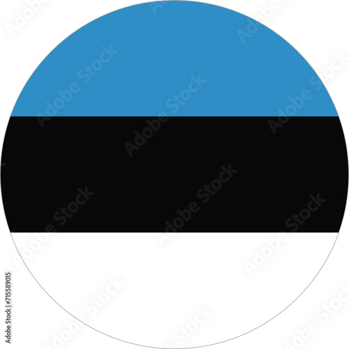 Estonia flag national emblem graphic element illustration template design. Flag of Estonia- vector illustration