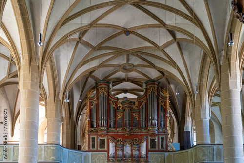 Rippengewölbe in der Schlosskirche in Meisenheim an der Glan