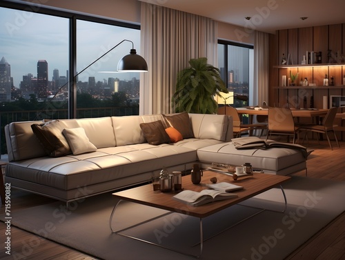 Modern living room interior design. Living room ideas. Drawing room interior design. 3d rendering   © AmirsCraft