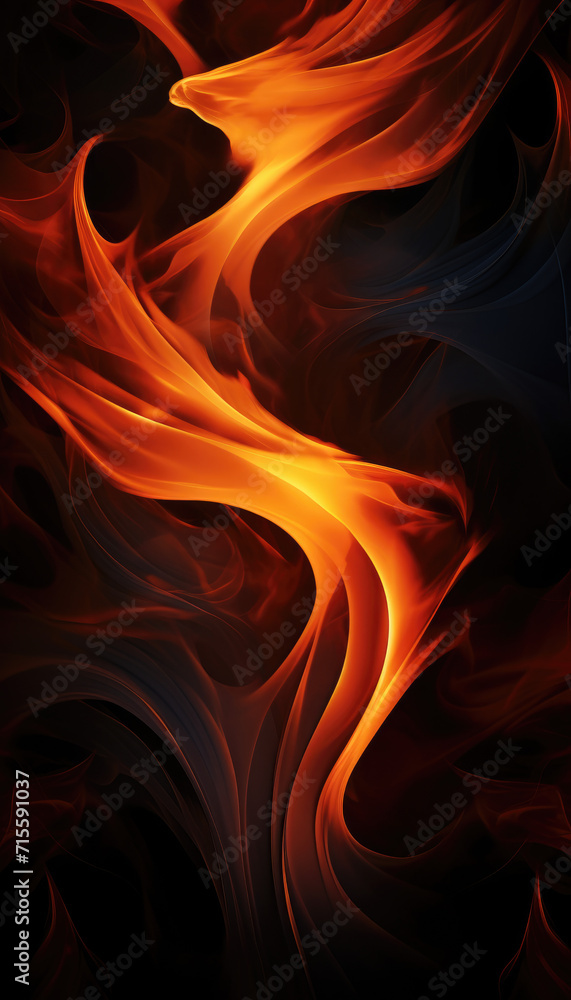 Tongues of red fire on clear black background, red flames and sparks background design, telephone wallpaper Tongues of red fire on clear black background, red flames and sparks background design, telephone wallpaper