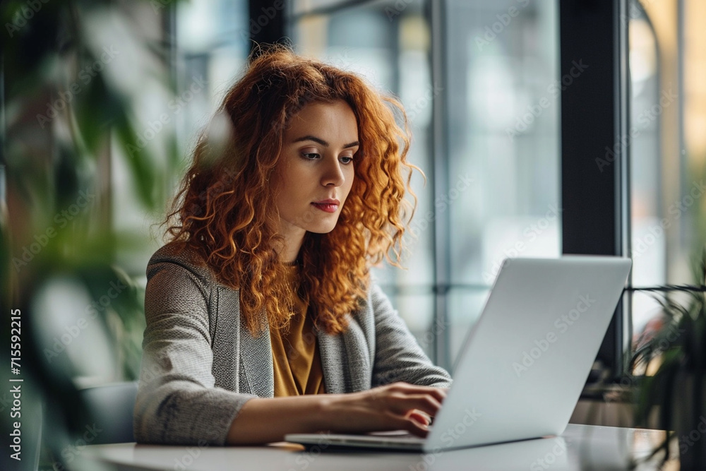 Business woman working in office Business woman working in office