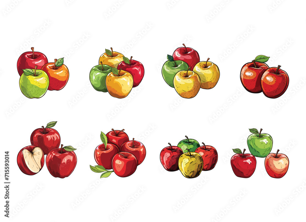 apple vector design illustration isolated on white background apple vector design illustration isolated on white background