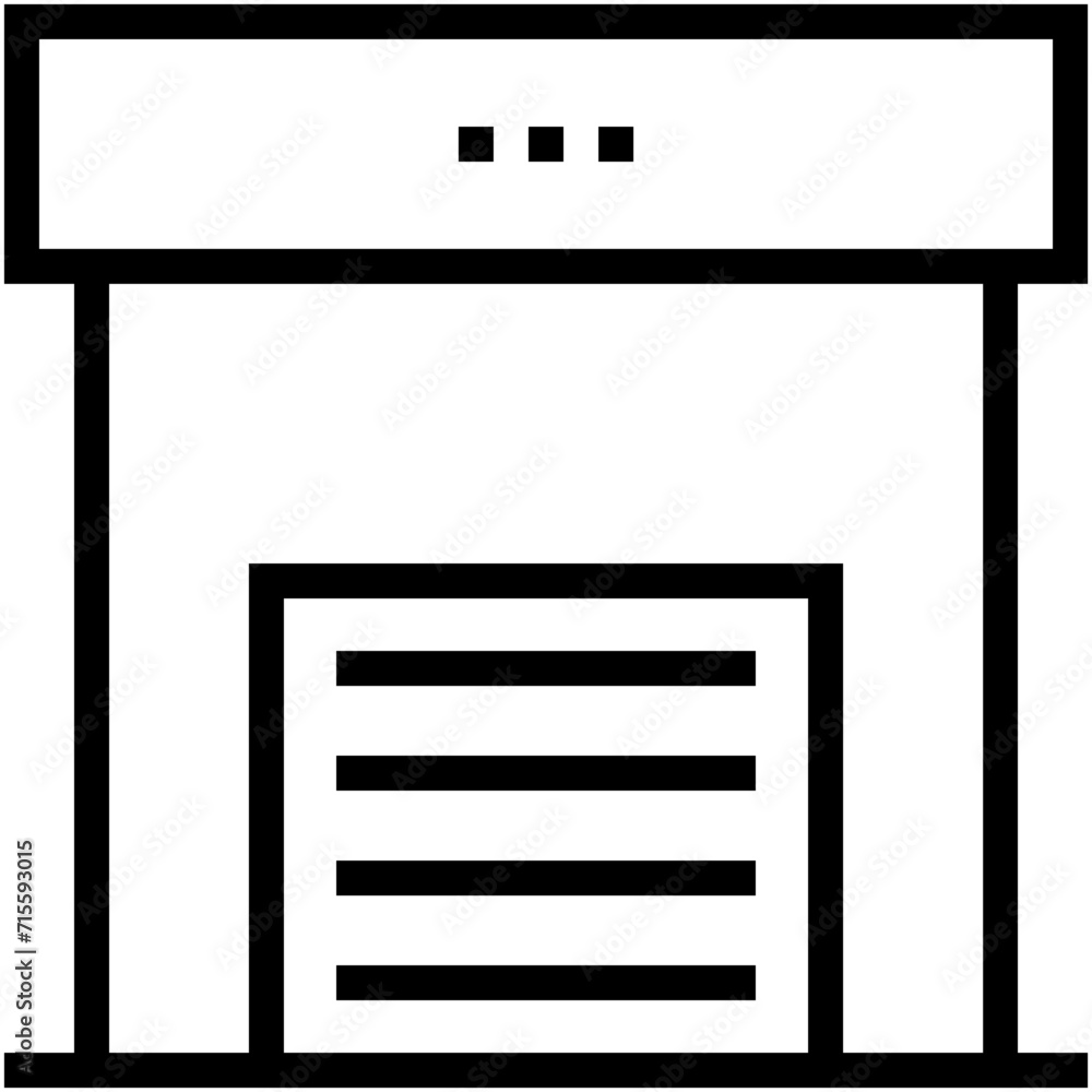 Warehouse Vector Icon Warehouse Vector Icon