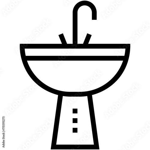 Wash Basin Vector Icon