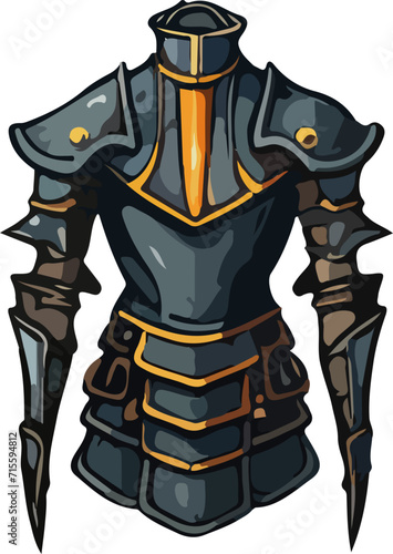 armor vector design illustration isolated on transparent background
