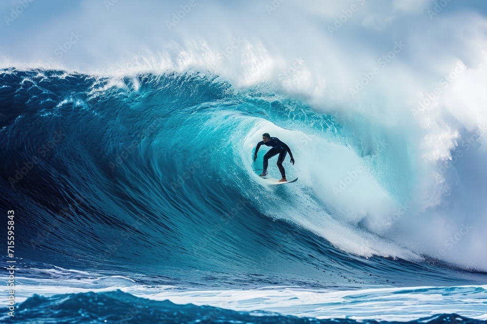professional surfer riding waves in action professional surfer riding waves in action