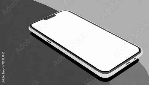 Mockup smartphone isolated on background