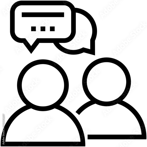 Talking Vector Icon