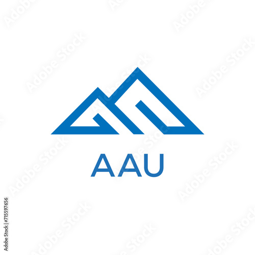 AAU Letter logo design template vector. AAU Business abstract connection vector logo. AAU icon circle logotype. 