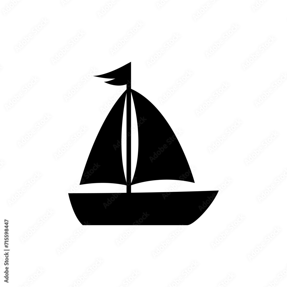 Sail boat icon. Ship icon. Flat vector illustration.
Sail boat icon. Ship icon. Flat vector illustration.