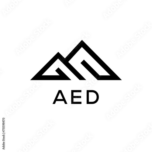 AED Letter logo design template vector. AED Business abstract connection vector logo. AED icon circle logotype. 