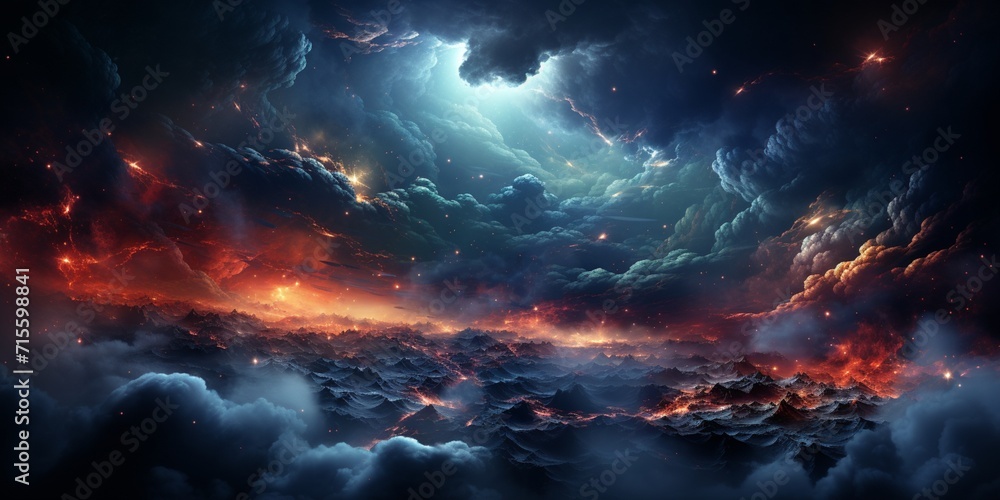 Night sky - Universe filled with stars, nebula and galaxy Night sky - Universe filled with stars, nebula and galaxy