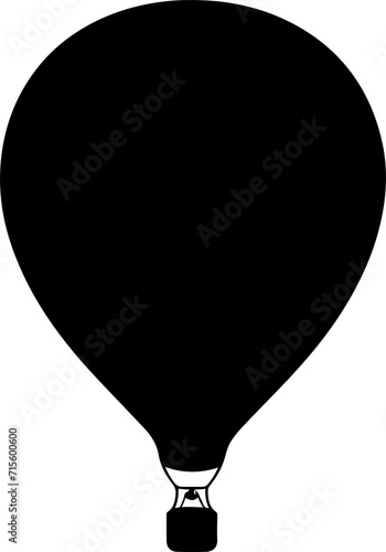 hot air balloon design illustration isolated on transparent background
