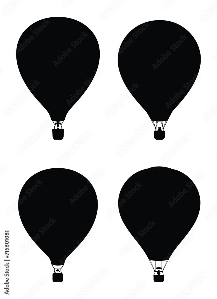 Naklejka premium hot air balloon vector design illustration isolated on white background 