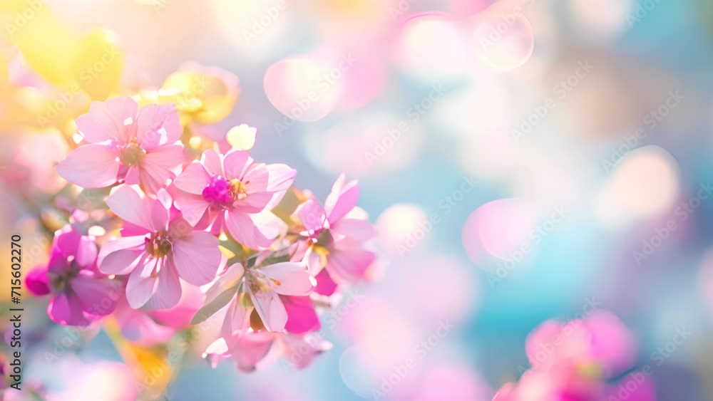 Beautiful Close up of Cherry blossom on blue sky with bokeh in spring. Beautiful Close up of Cherry blossom on blue sky with bokeh in spring.
