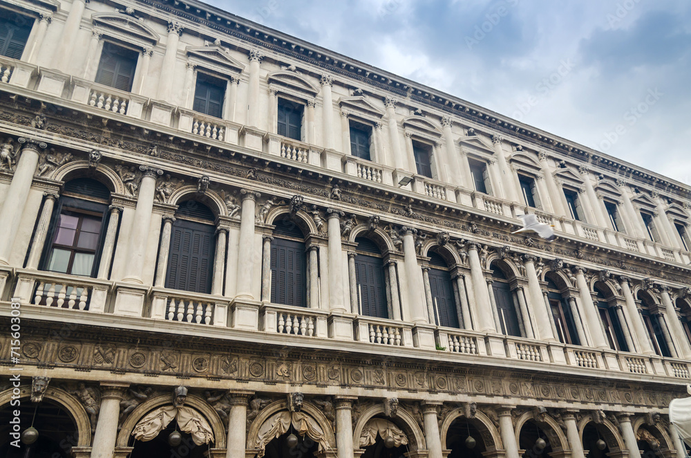 Public building in San Marco square, Venice, Italy - detail Public building in San Marco square, Venice, Italy - detail