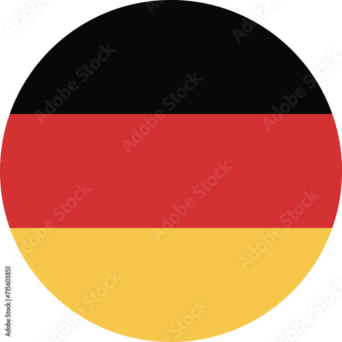 Germany flag national emblem graphic element illustration template design. Flag of Germany - vector illustration