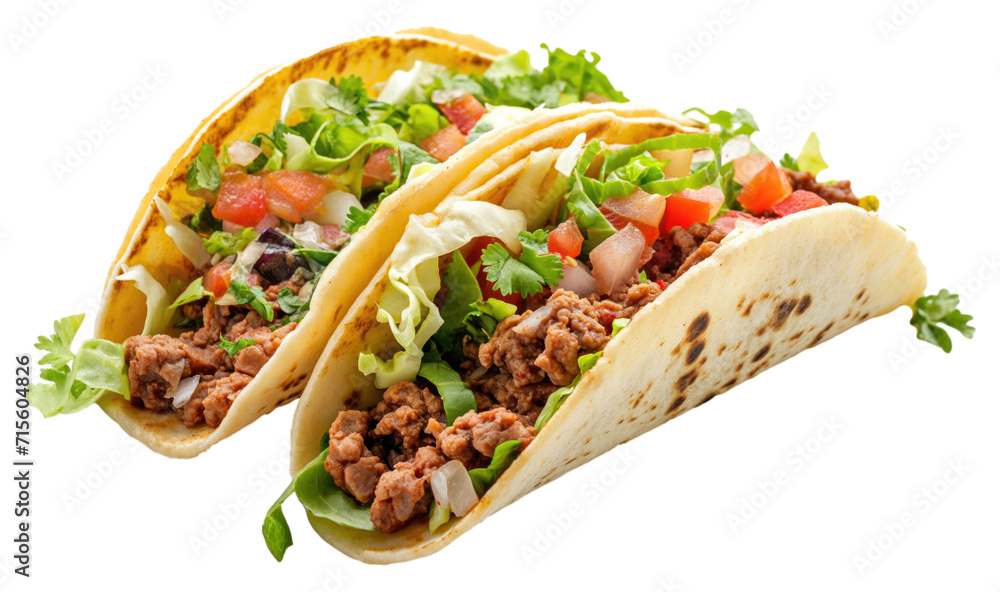 Mexican food Taco isolated. Mexican food Taco isolated.