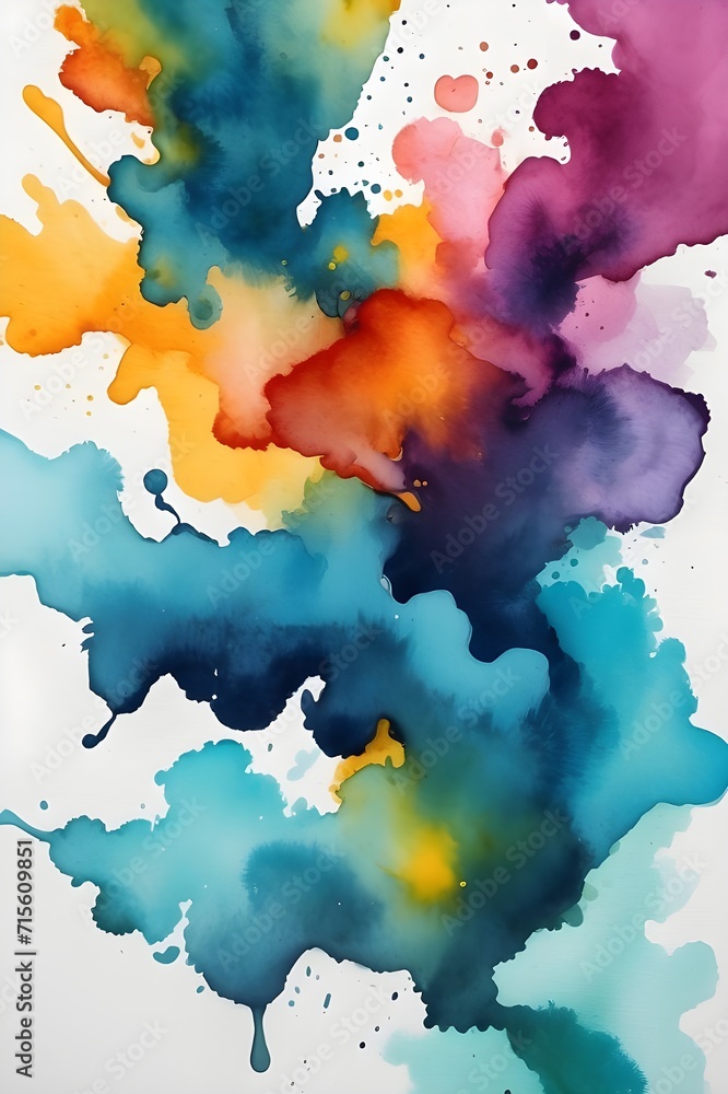 Obraz premium Captivating Watercolor Stains background