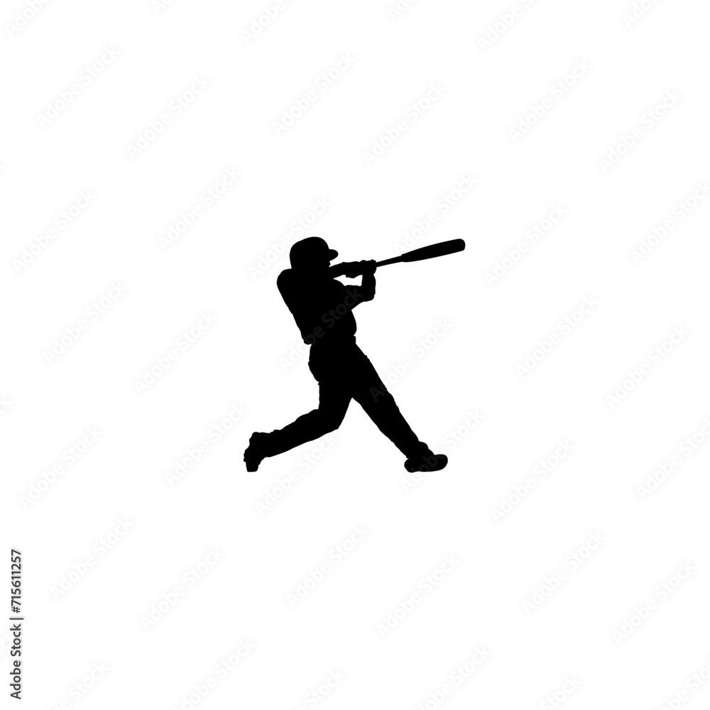 Baseball sports vector logo balck and white