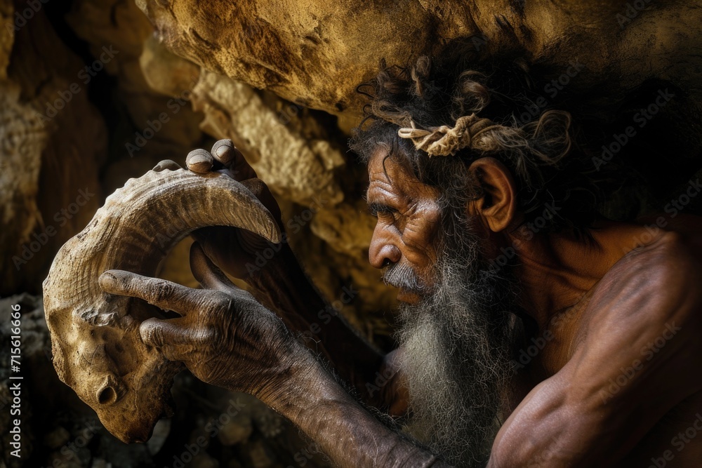 Chronicles of prehistoric life: primitive man, delving into the ...