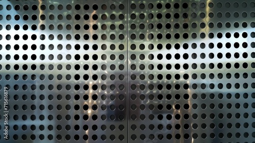 Stainless steel perforated wall