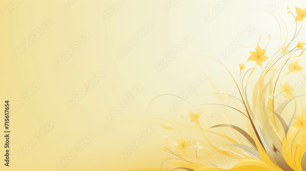 The floral wallpaper is a combination of light yellow and white that is pleasing to the eye. There is a field for entering text. The floral wallpaper is a combination of light yellow and white that is pleasing to the eye. There is a field for entering text.