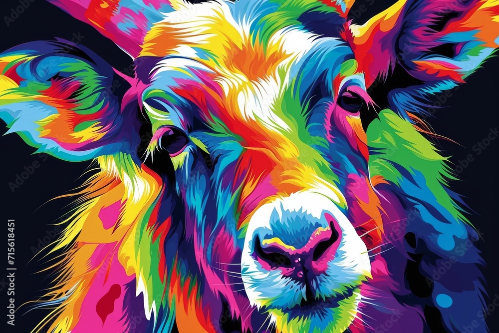 Vibrant Animal Portrait Poster That Grabs Attention. Сoncept Macro Nature Photography, Dramatic Landscape Shots, Urban Street Photography, Candid Moments In The City