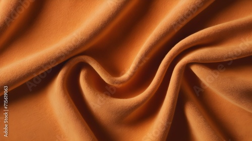 Texture of orange cashmere material