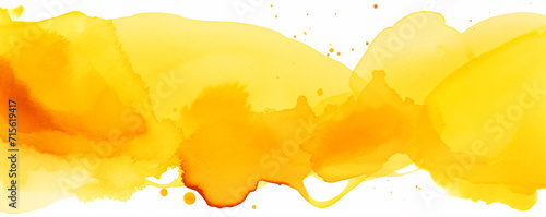 yellow paint watercolor stroke design, in the style of shaped canvas, color-field, vibrant stage backdrops, color field
