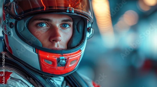 adult biker wearing helmet © nataliya_ua