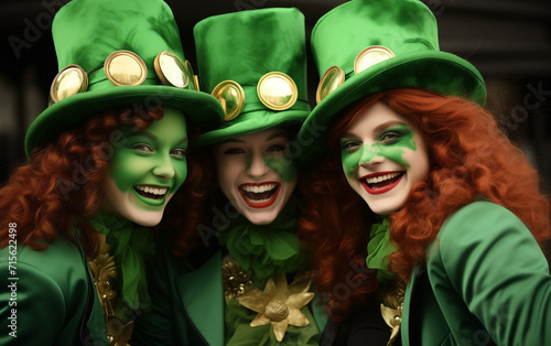 Image capturing the festive and lively spirit of St. Patrick's Day
