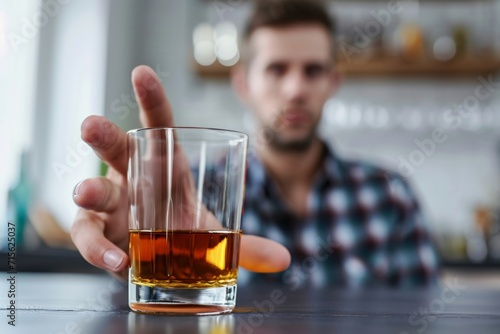 Wallpaper Mural Desperate alcoholic man with alcoholism and alcohol addiction problems. Torontodigital.ca