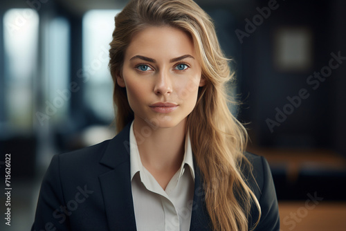 Wallpaper Mural Generative AI portrait of happy successful confident office worker Torontodigital.ca