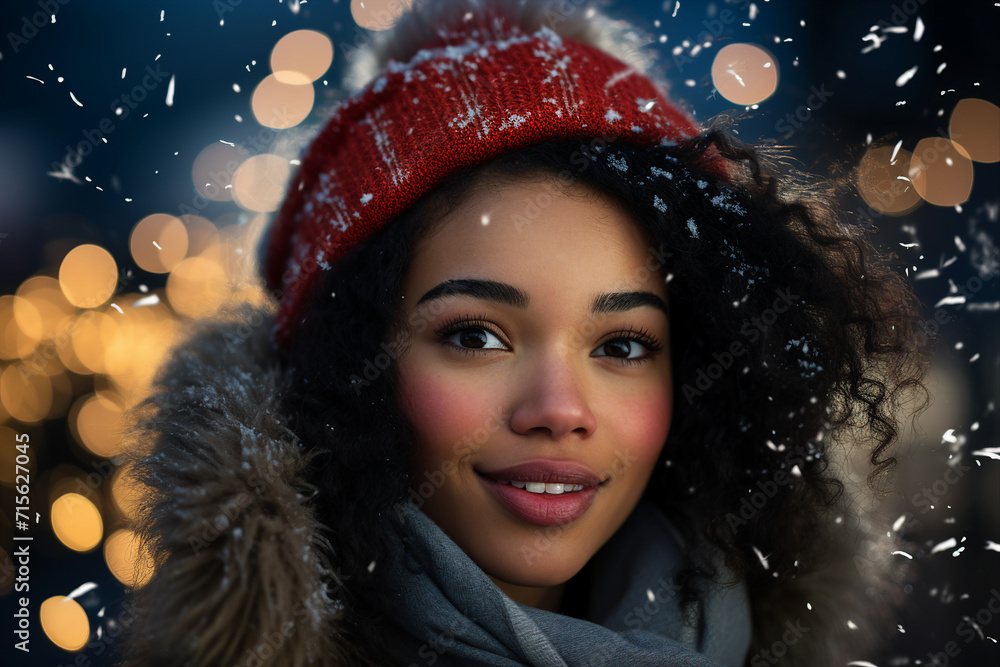 Fireworks show concept people watching admiring wonderful lights winter atmosphere Generative AI Fireworks show concept people watching admiring wonderful lights winter atmosphere Generative AI
